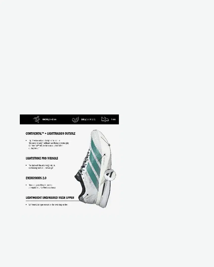 Adidas Adizero Boston 13 W - JP9249 (5) au meilleur prix !