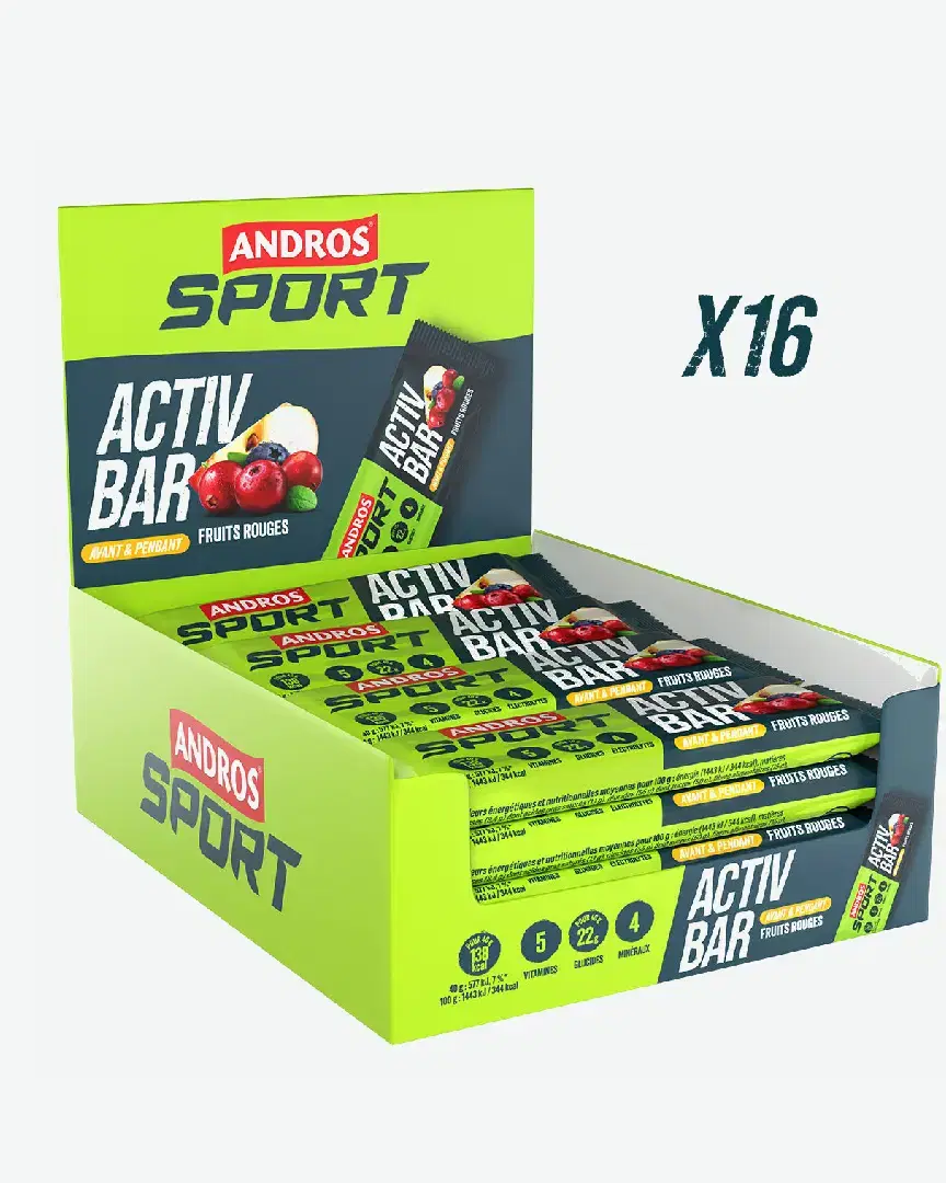 Andros Barre Activ Bar Fruits Rouges 40G - 501218750005 (0) au meilleur prix !