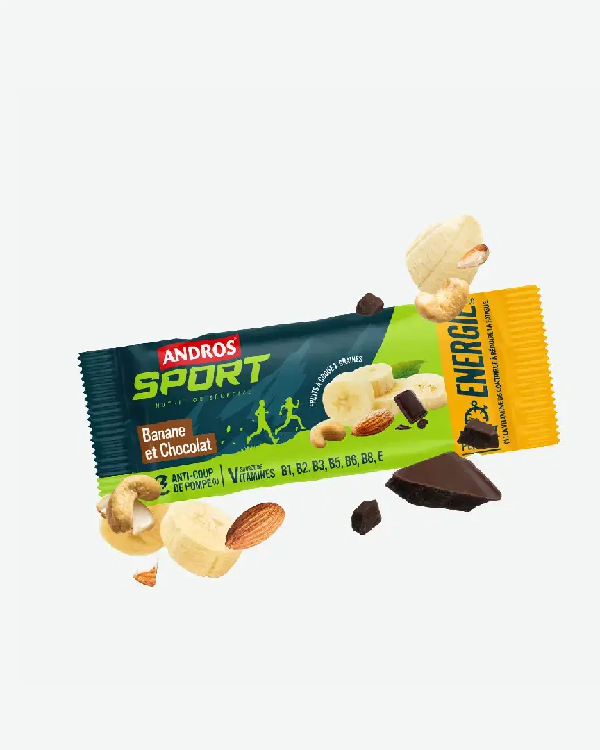 Andros Barre Fruits Nuts Et Graines Banane Chocolat 40G - Unisex (34) au meilleur prix !
