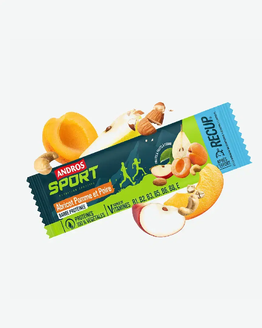 Andros Barre Protéinée Pomme Abricot Poire 50G - Unisex (76) au meilleur prix !