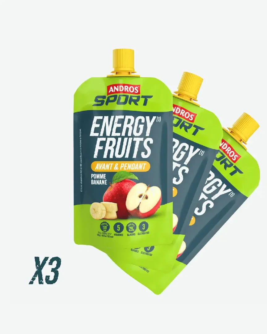 Andros Gourde Energy Fruits Pomme Banane 114G