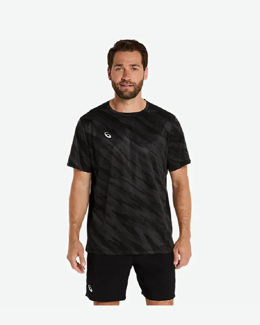 asics core all over print ss top Homme
