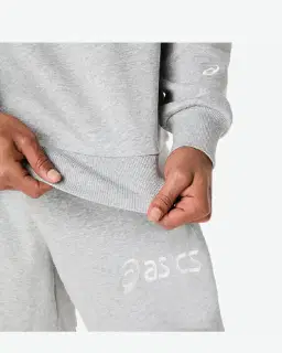 asics logo fleece crew-neck top Homme – 6/8