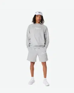 asics logo fleece crew-neck top Homme – 7/8