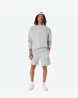 asics logo fleece crew-neck top Homme – 8/8