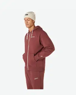 asics logo fleece full zip hoodie Homme – 3/8