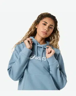 asics logo fleece pullover hoodie Femme – 4/8