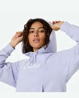 asics logo fleece pullover hoodie Femme – 6/9