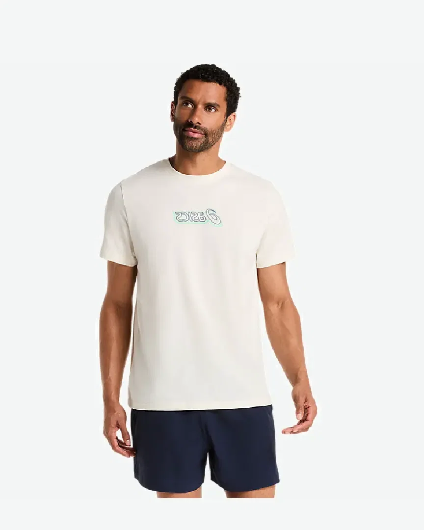 asics logo graphic tee Homme