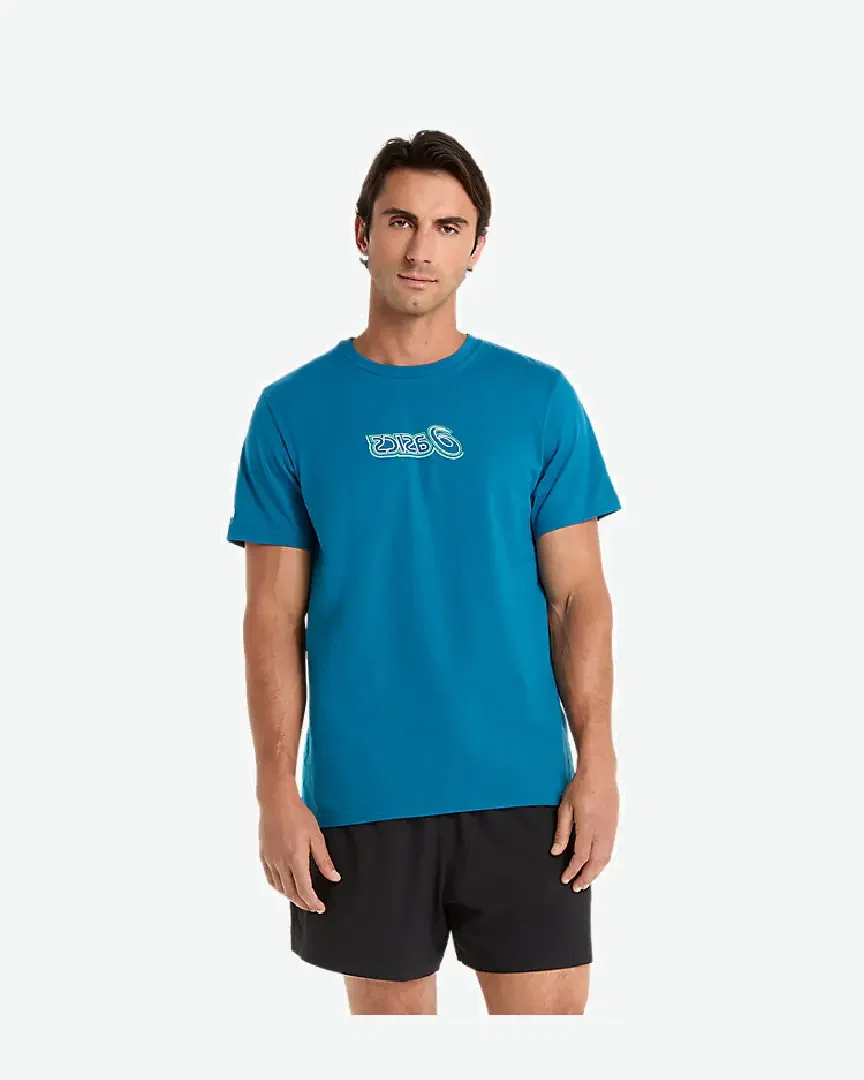 asics logo graphic tee Homme