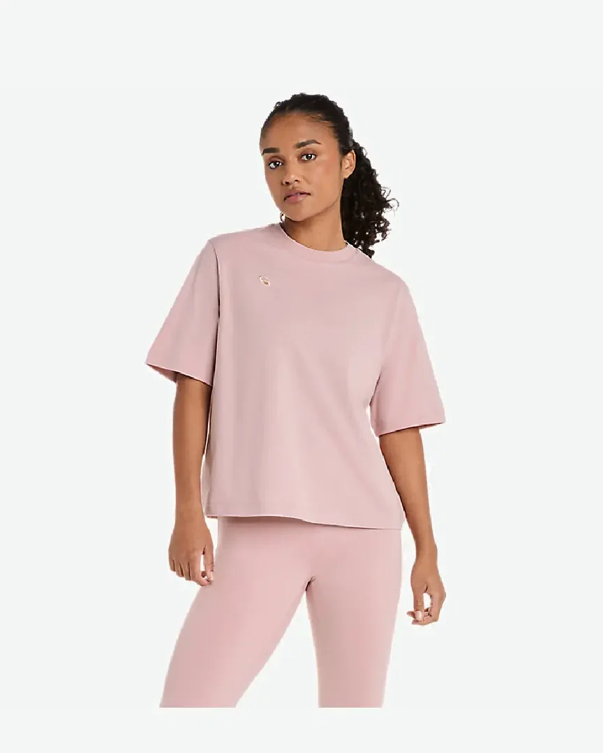 asics spiral embroidery relaxed tee Femme