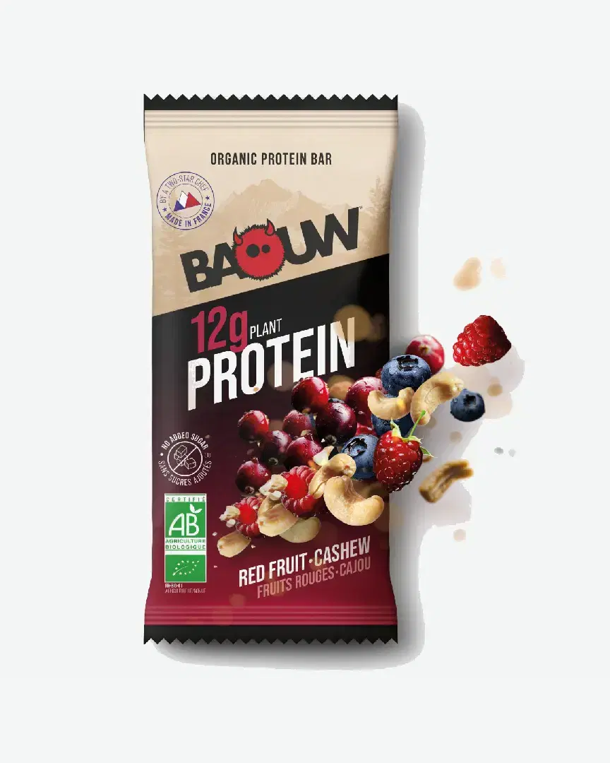 Baouw Barre Protéinée Bio Fruits Rouges Cajou - Unisex (62) au meilleur prix !