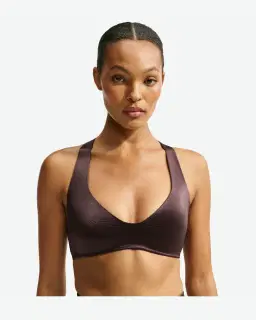 Brassière à décolleté plongeant NikeSKIMS Satin Shine Femme – 1/4