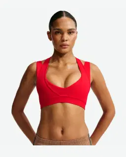 Brassière à double épaisseur et décolleté plongeant NikeSKIMS Matte Femme – 1/4