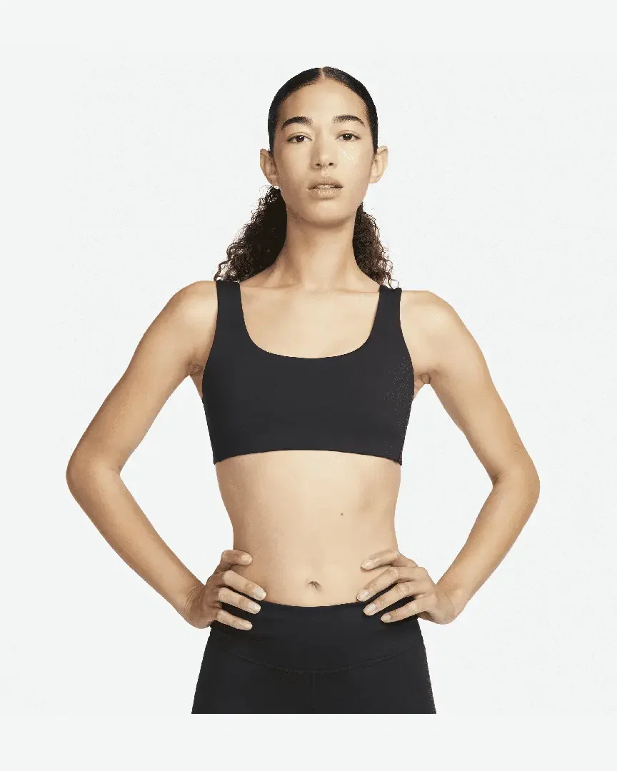 Brassière à maintien léger avec doublure légère et encolure en U Nike Alate All U Femme