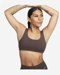 Brassière à maintien léger avec doublure légère et encolure en U Nike Alate All U Femme – 1/4