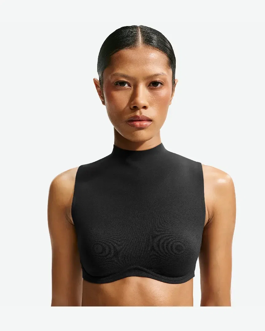 Brassière À Maintien Normal Et Col Montant Nikeskims Studio Stretch W