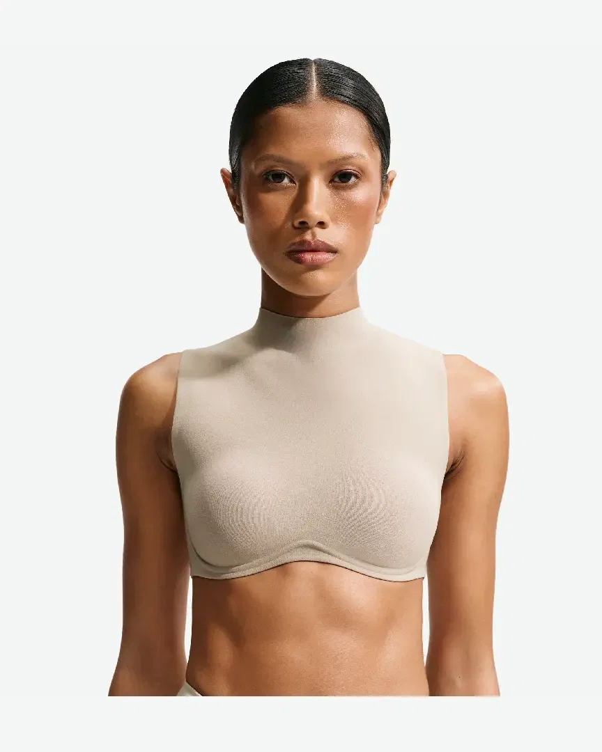 Brassière À Maintien Normal Et Col Montant Nikeskims Studio Stretch W