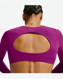 Brassière à manches longues rembourrée à maintien léger Nike Zenvy Femme – 2/4