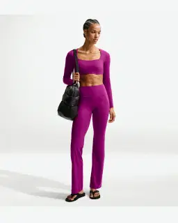 Brassière à manches longues rembourrée à maintien léger Nike Zenvy Femme – 4/4