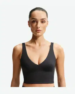 Brassière longue à col en V NikeSKIMS Matte Femme – 1/4