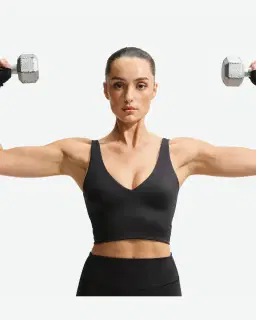 Brassière longue à col en V NikeSKIMS Matte Femme – 3/4