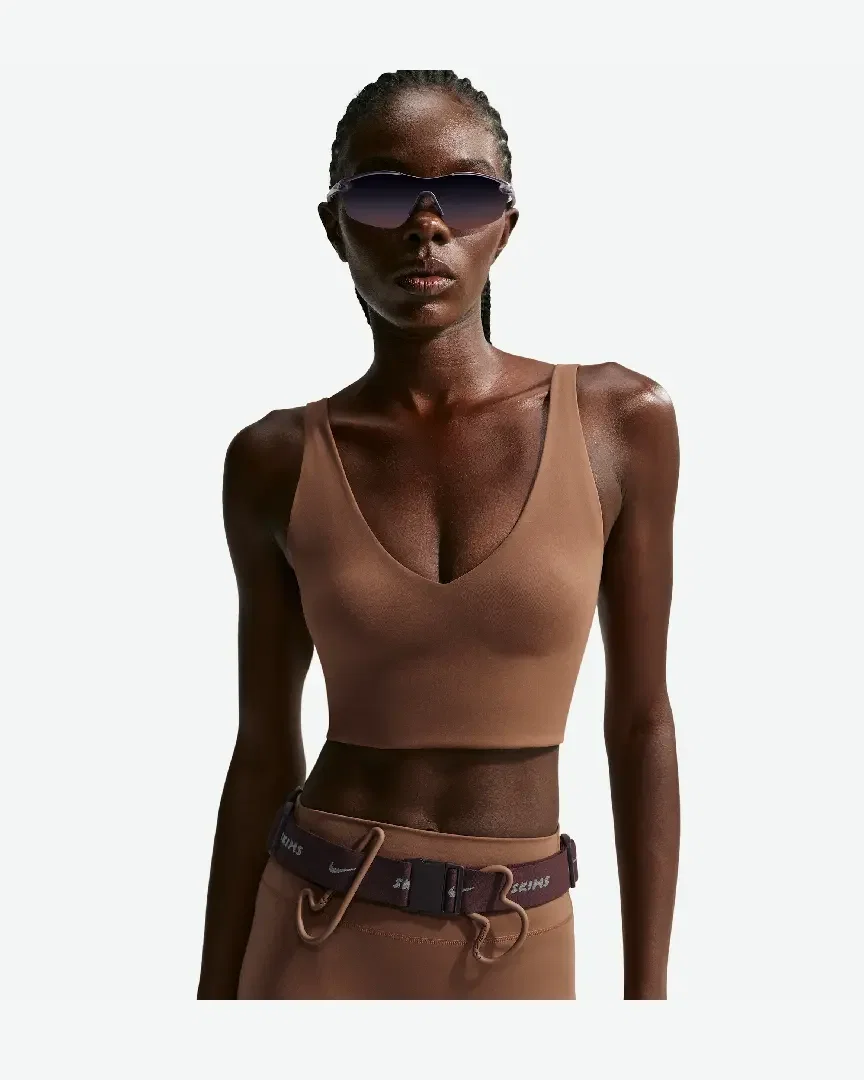 Brassière Longue À Col En V Nikeskims Matte W