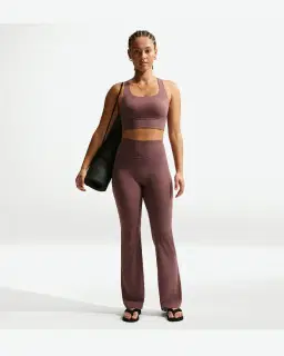 Brassière longue non rembourrée à maintien léger Nike Zenvy Rib Femme – 4/4