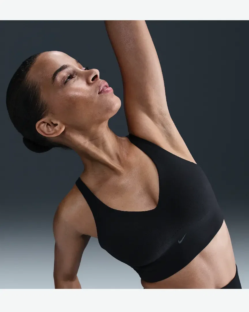 Brassière longue rembourrée Nike Alate à maintien normal Femme
