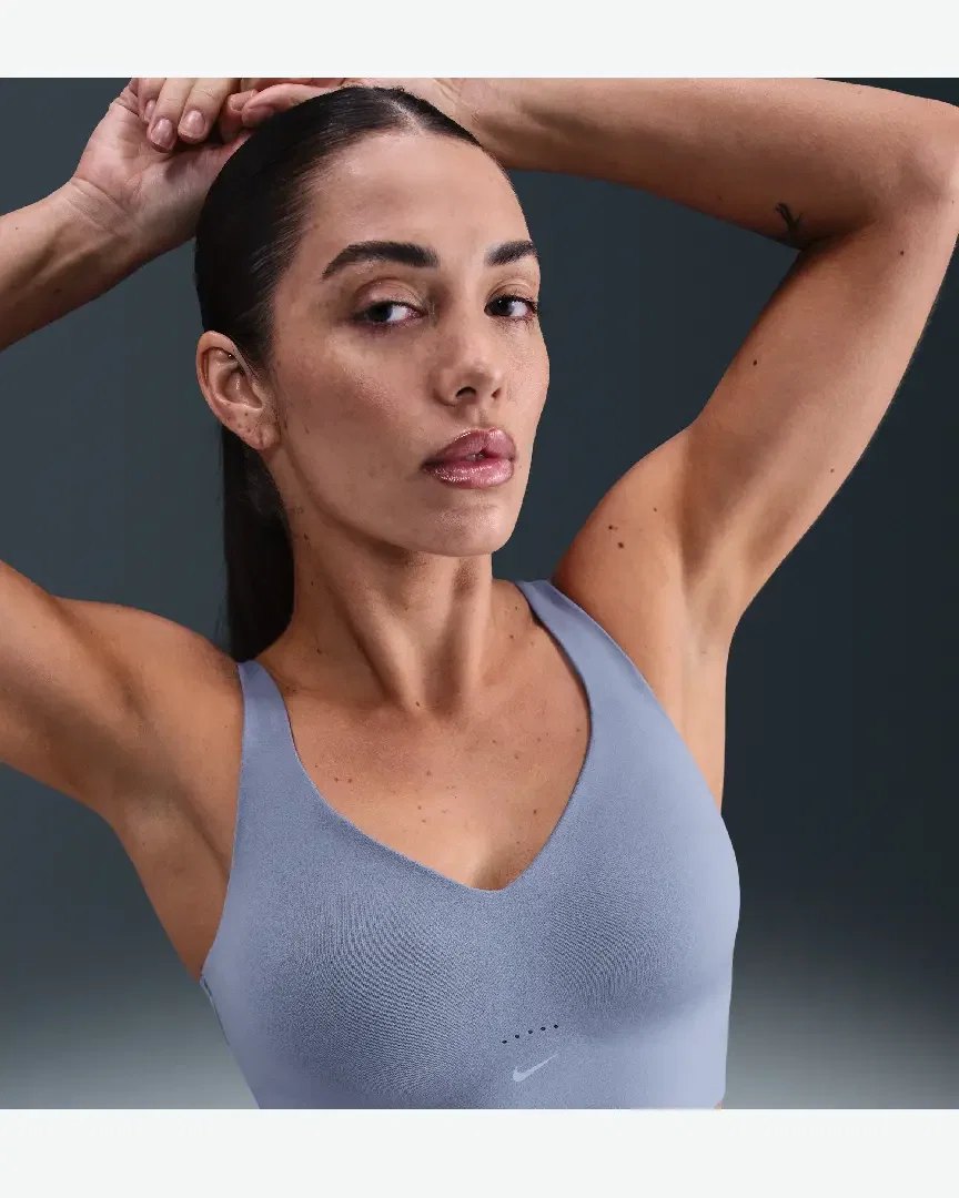 Brassière longue rembourrée Nike Alate à maintien normal Femme
