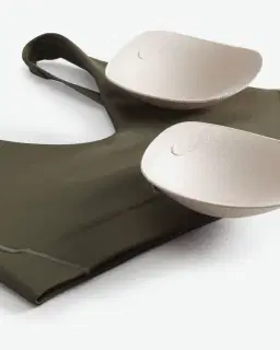 Brassière plongeante rembourrée à maintien normal et découpe Nike Indy Femme – 4/4
