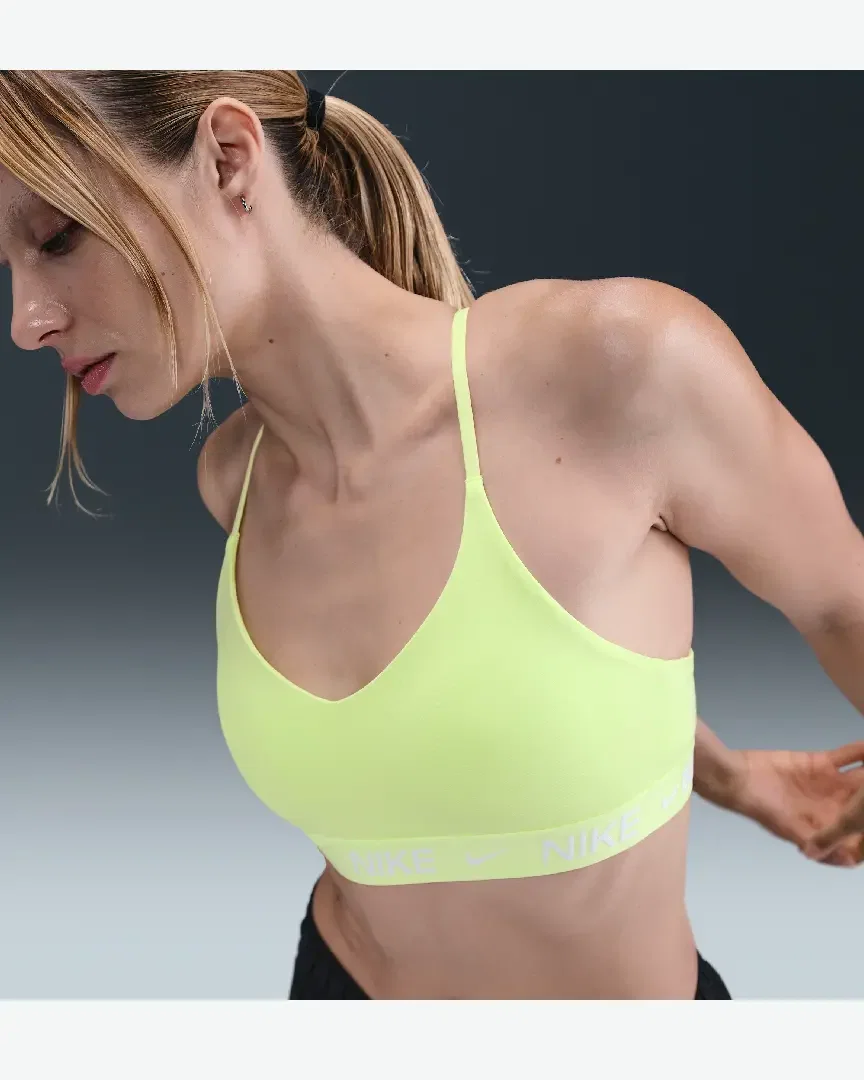 Brassière réglable rembourrée à maintien léger Nike Indy Femme