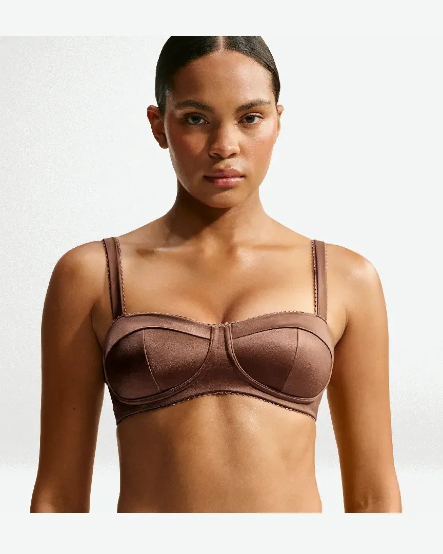 Brassière Rembourrée À Picots Nikeskims Satin Shine W
