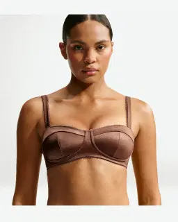 Brassière rembourrée à picots NikeSKIMS Satin Shine Femme – 1/4
