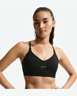 Brassière réglable rembourrée à maintien léger Nike Indy Femme – 1/4