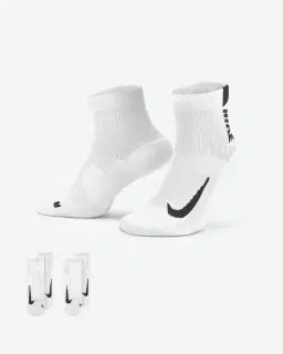 Chaussettes de chevilles mixtes Nike Multiplier (2 paires) Unisexe – 1/4