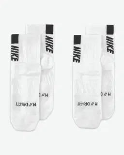 Chaussettes de chevilles mixtes Nike Multiplier (2 paires) Unisexe – 3/4