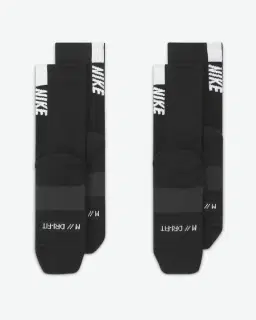 Chaussettes mi-mollet Nike Multiplier (2 paires) Unisexe – 3/4