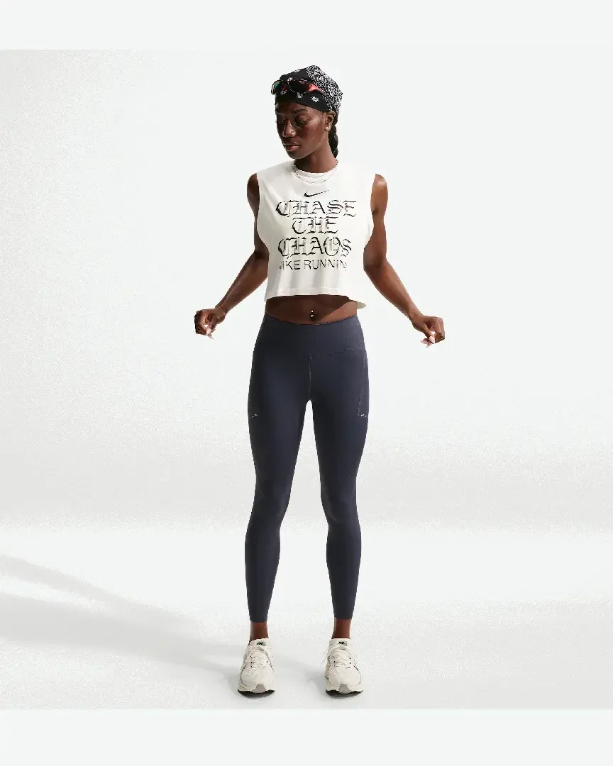 Collant 7/8 taille haute avec poches Nike Swift Femme