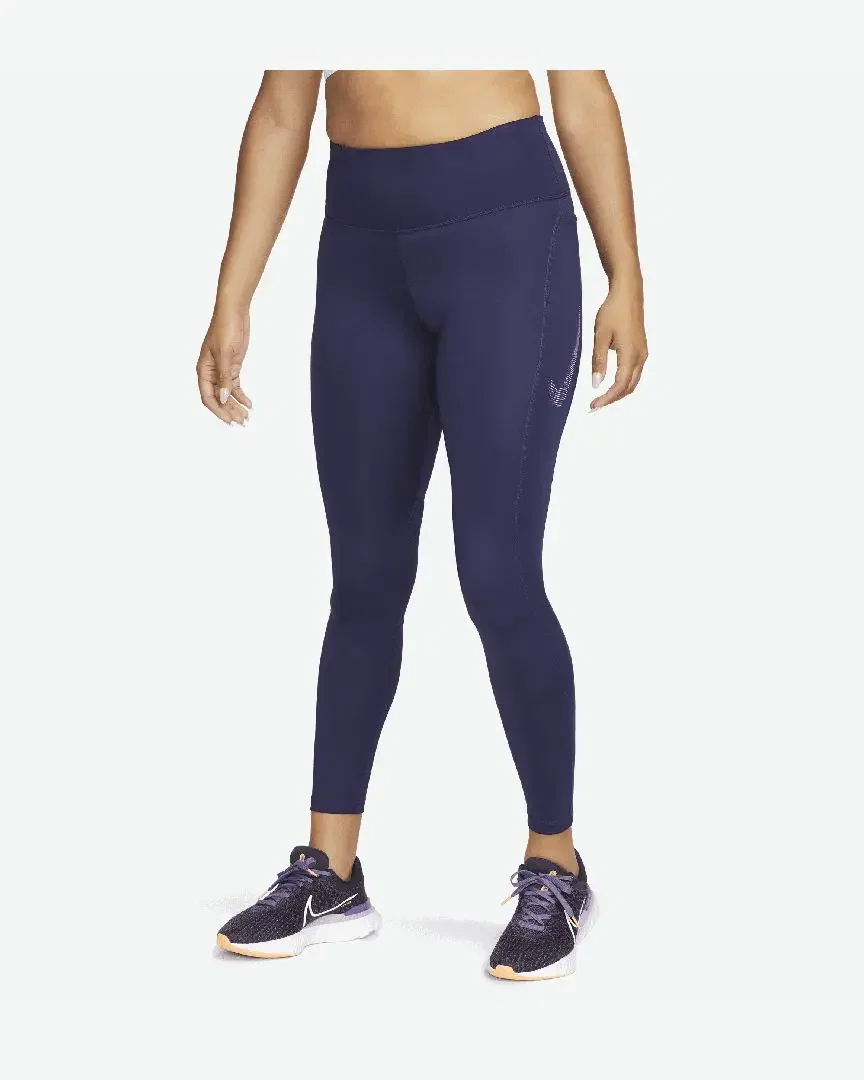 Collant 7/8 taille mi-haute avec motifs et poches Nike Fast Femme