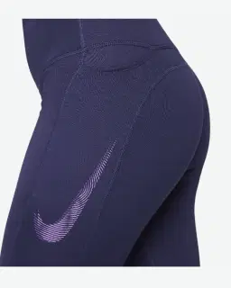 Collant 7/8 taille mi-haute avec motifs et poches Nike Fast Femme – 3/4