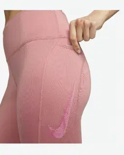 Collant 7/8 taille mi-haute avec motifs et poches Nike Fast Femme – 3/4