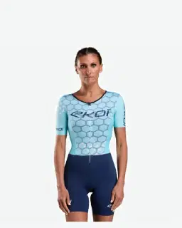 Combinaison Triathlon Ekoi Racing Graphene Azur Homme – 1/10