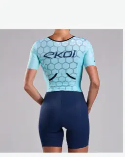 Combinaison Triathlon Ekoi Racing Graphene Azur Homme – 3/10