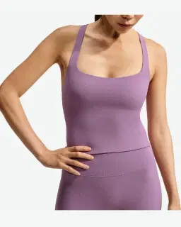 Débardeur de sport avec brassière intégrée à maintien léger Nike Zenvy Femme – 3/4
