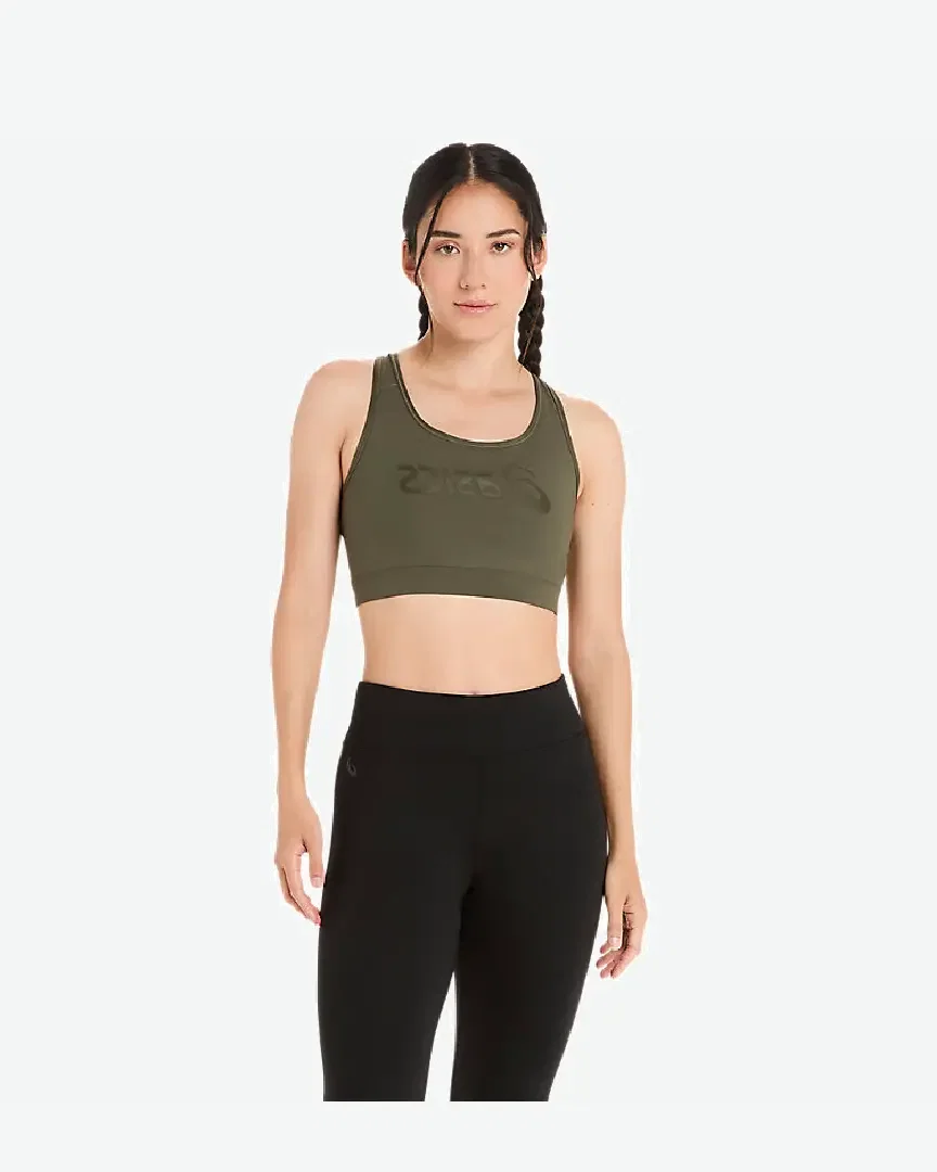 essential asics logo padded bra Femme