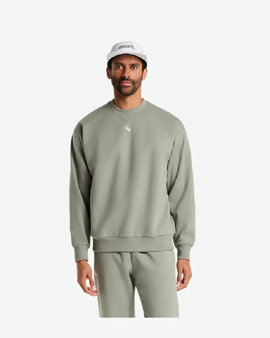 fleece crew-neck top relaxed Homme