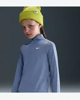 Haut à manches longues et 1/4 de zip Dri-FIT Nike pour fille – 1/4