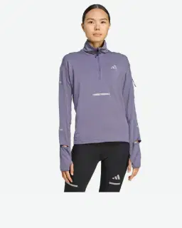 haut adidas à demi-zip de running adi365 climawarm+ Femme – 1/4