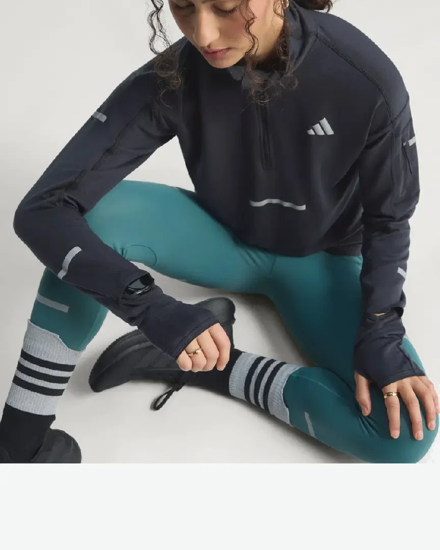 haut adidas à demi-zip de running adi365 climawarm+ Femme